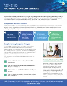 Remend Microsoft Advisory Services Overview